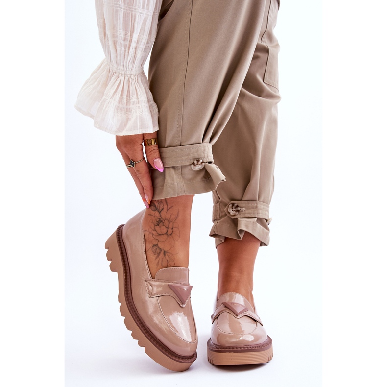 Vinceza Lakatut naisten housut lavalle beige-koristeella Jonett 1