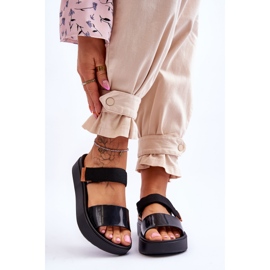 ZAXY Vegan Velcro Sandaalit HH285282 Musta 1
