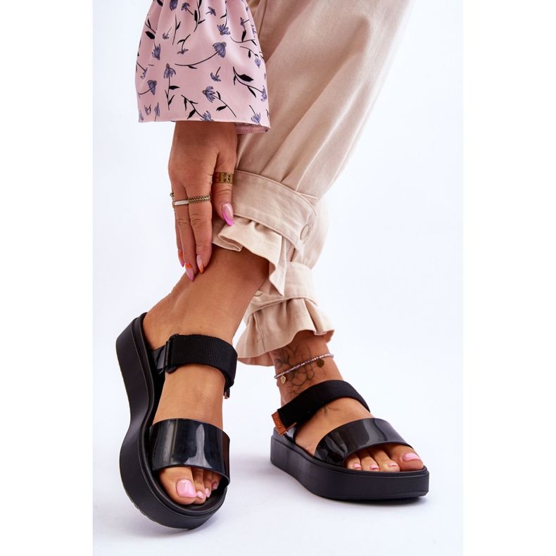 ZAXY Vegan Velcro Sandaalit HH285282 Musta 2