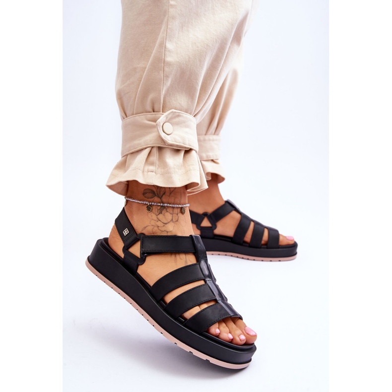 ZAXY Naisten Vegaaniset Velcro-sandaalit JJ285017 Musta 2