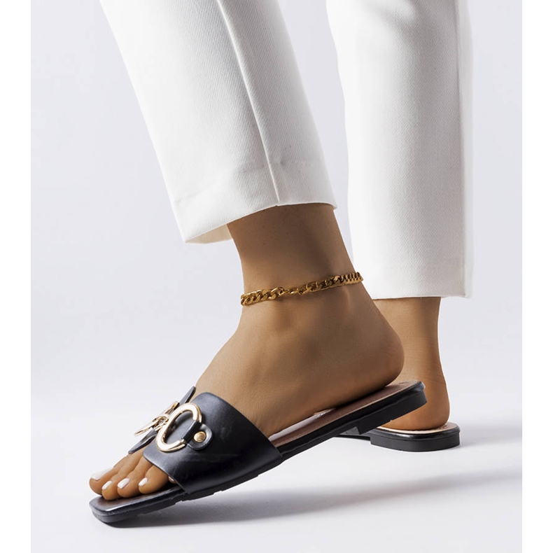 Corbinin mustat tyylikkäät liukumäet ketjulla 2