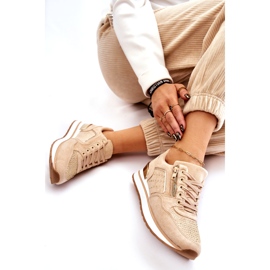 Marquiiz Adrea Naisten urheilukengät koristeellisella beige vetoketjulla 4