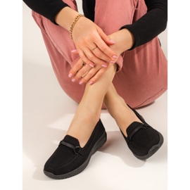 Shelovet naisten mustat tekstiilihousut 2