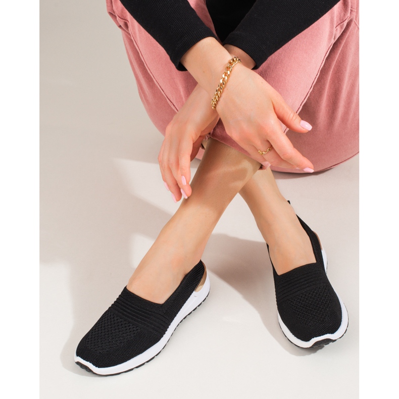 Naisten Shelovet mustat harjakattoiset lenkkarit 2