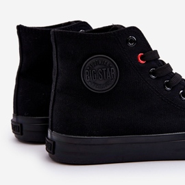 Naisten klassiset korkeat tennarit Big Star T274033 musta 1