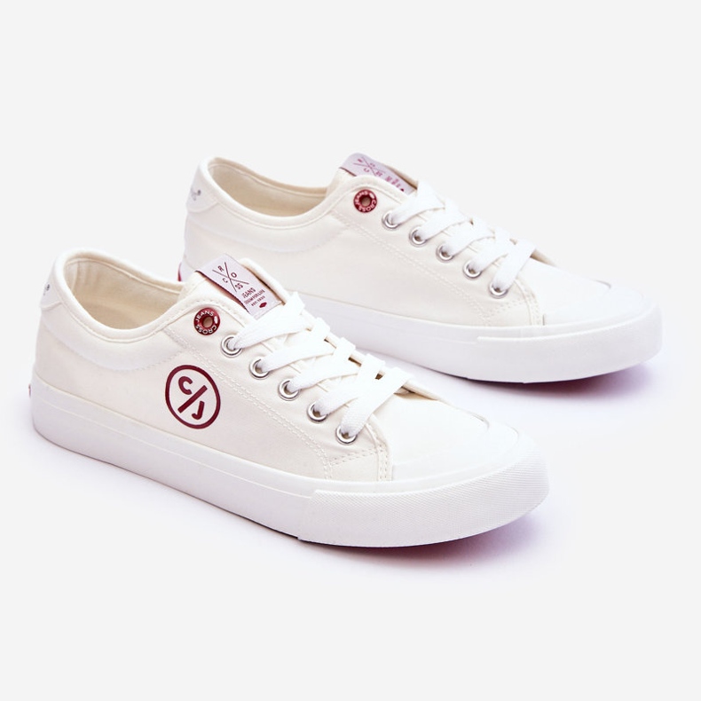 Naisten Cross Jeans Kangaslenkkarit LL2R4043 Valkoinen 1