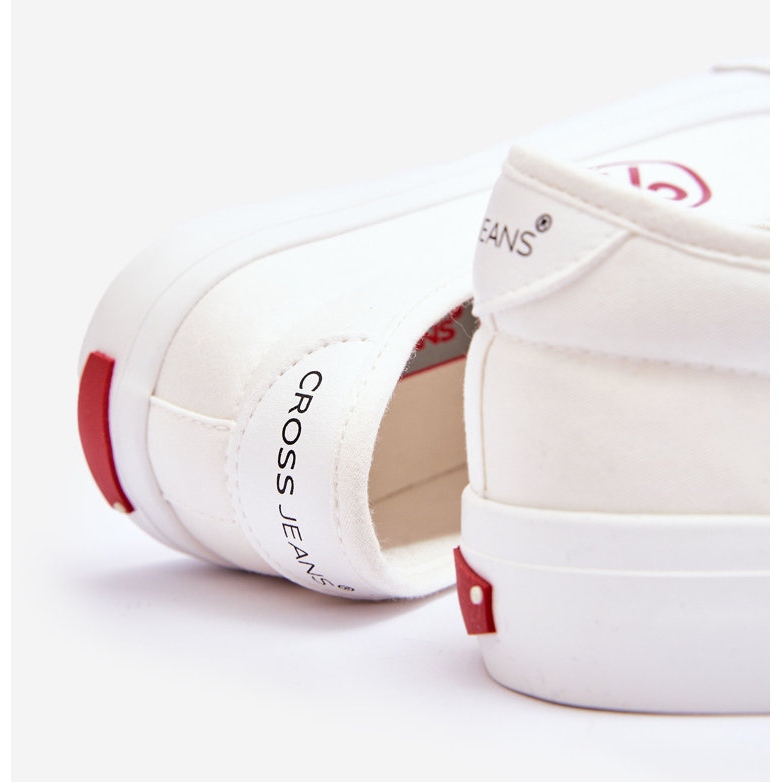 Naisten Cross Jeans Kangaslenkkarit LL2R4043 Valkoinen 2