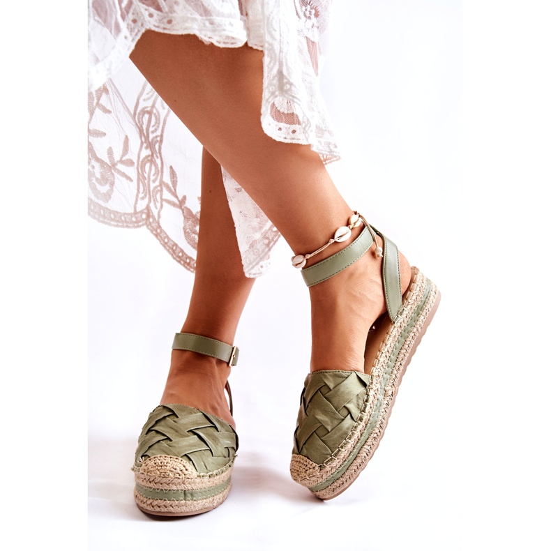 Sweet Shoes Naisten Espadrillesandaalit Green Susane -tasolla vihreä 2