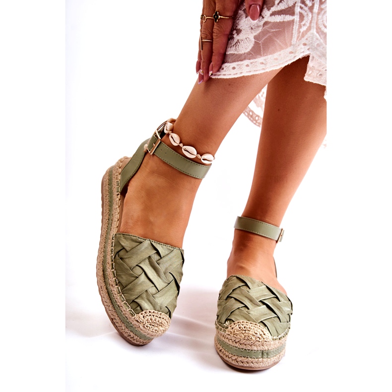 Sweet Shoes Naisten Espadrillesandaalit Green Susane -tasolla vihreä 1