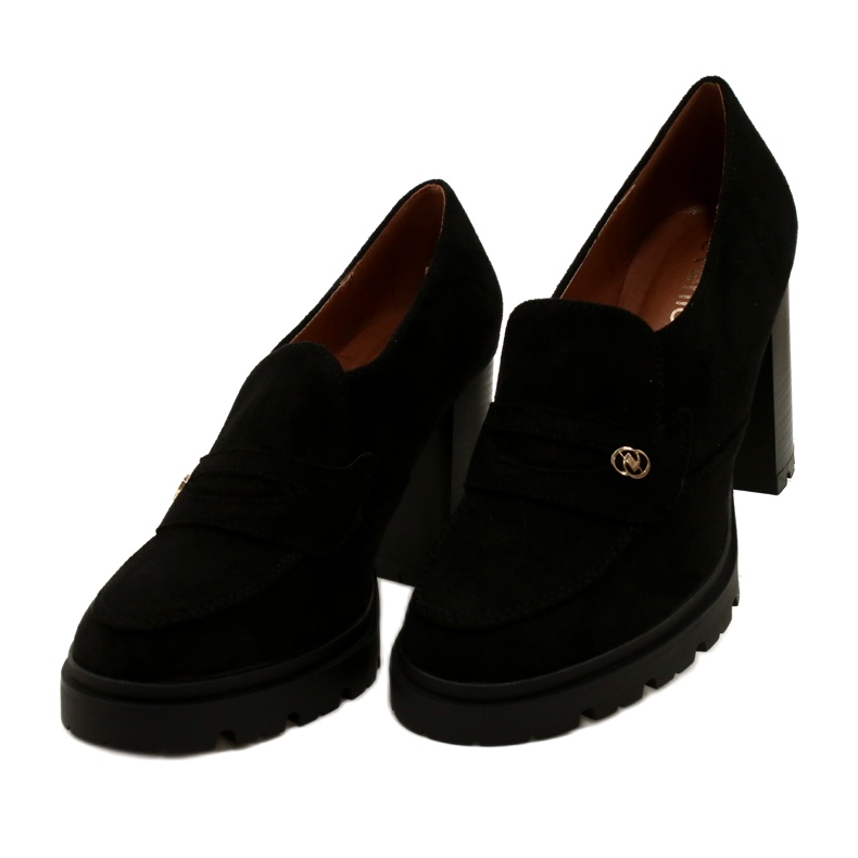 Evento Muodikkaat mokasiinit alustalla ja mustalla palkilla 3