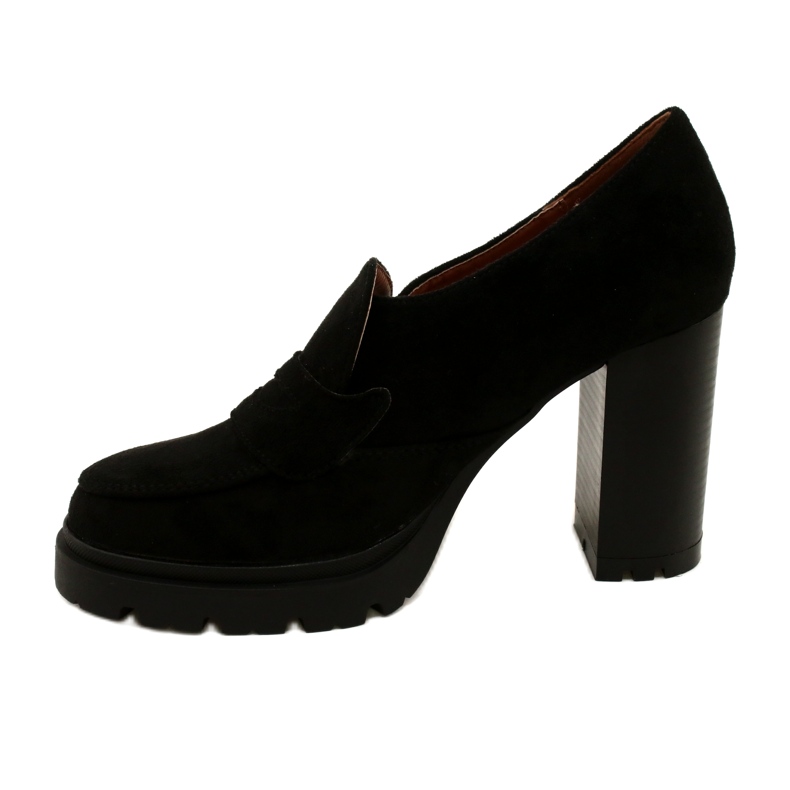 Evento Muodikkaat mokasiinit alustalla ja mustalla palkilla 2