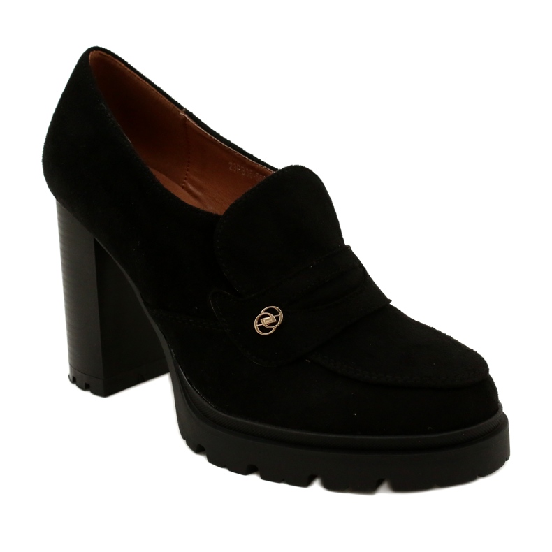 Evento Muodikkaat mokasiinit alustalla ja mustalla palkilla 1