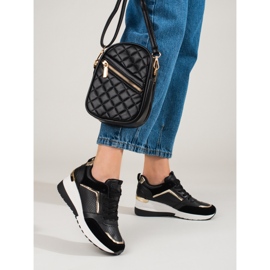 Naisten mustat Shelovet wedge -lenkkarit 2