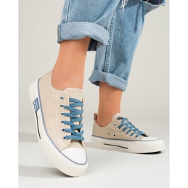 Naisten beigenväriset Shelovet-lenkkarit 1