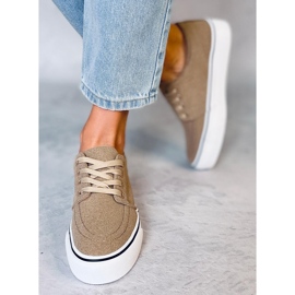 BM Naisten Ming Khaki -lenkkarit beige 2