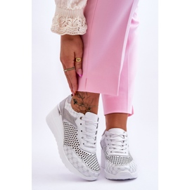 S.Barski Naisten nahkaiset avoimet tennarit, valkoinen Virginia 1