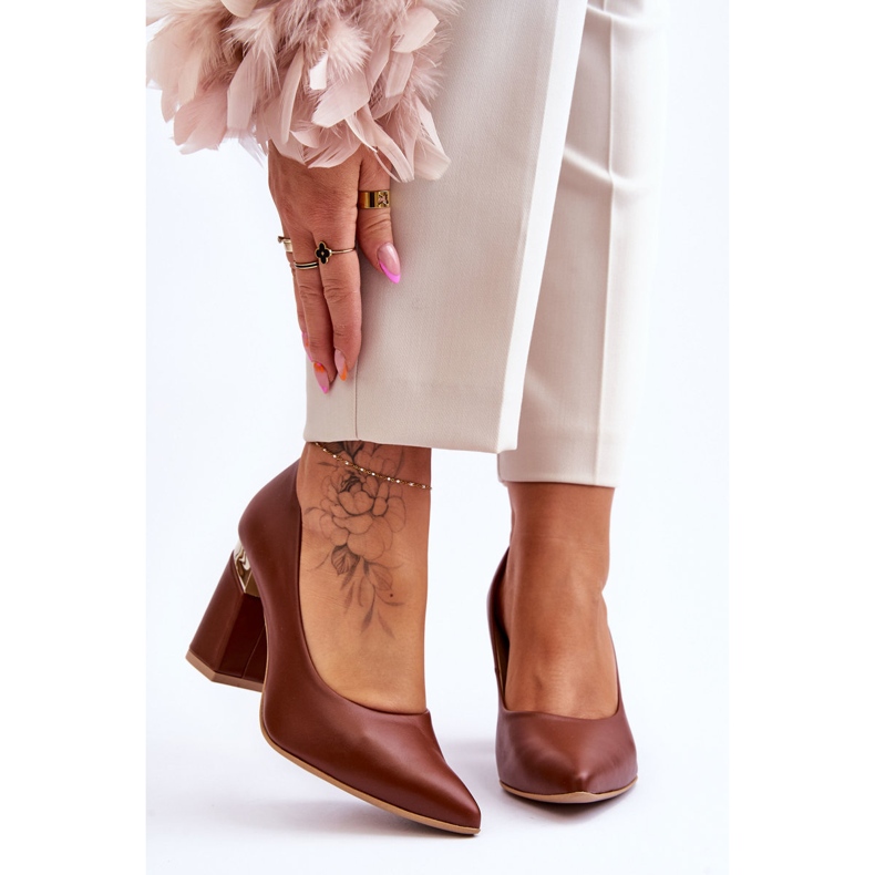 Lewski Shoes Nahkapumput Lewski 3117 Ruskea 1