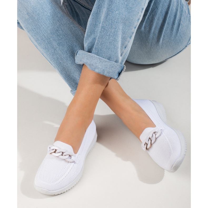 Naisten mukava materiaali, jossa on valkoinen Shelovet-ketju 2