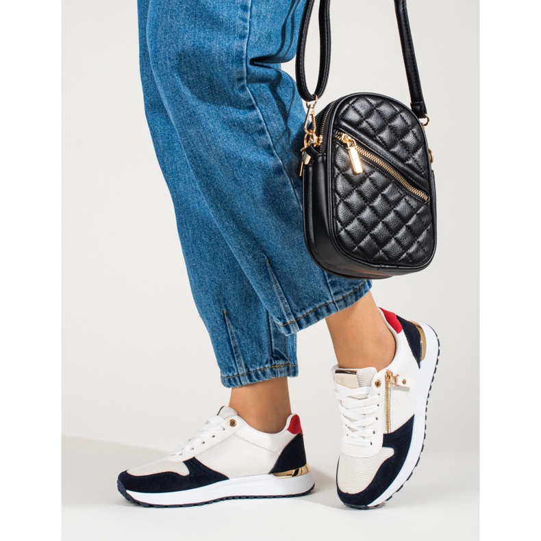 Mukavat naisten urheilukengät valkoiset Shelovet valkoinen 2