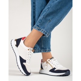 Mukavat naisten urheilukengät valkoiset Shelovet valkoinen 1