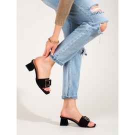 Naisten kangasliukua matalakorkoisessa Shelovet mustassa 2