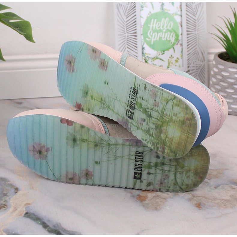 Nahkaiset urheilukengät naisten tennareille Big Star LL274347 monivärinen 1