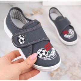 Nazo N019BFW tarranauhalla koulupoikien lenkkarit tossut harmaa 1