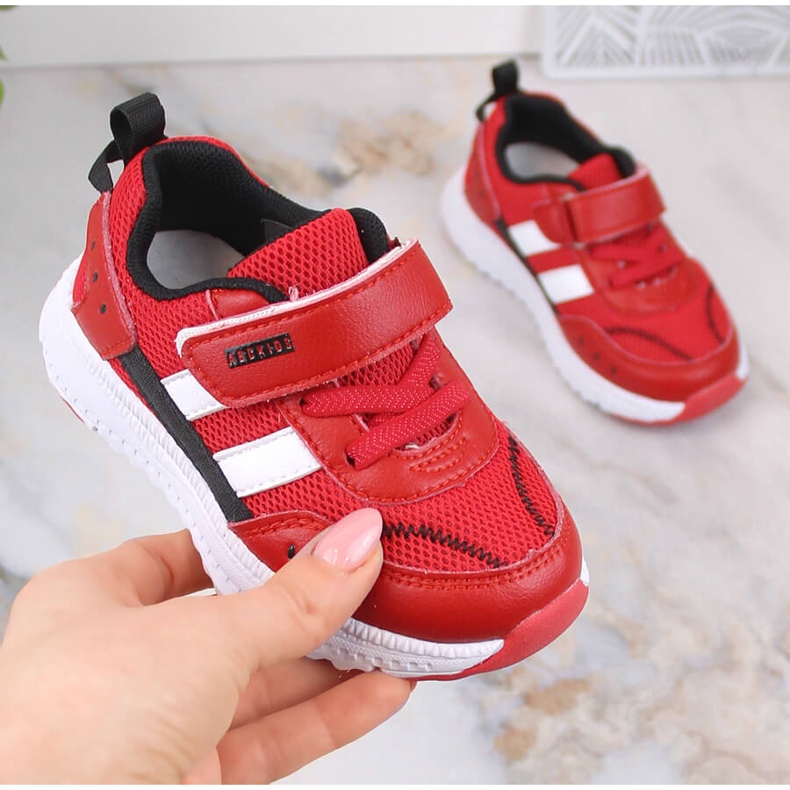 Atletico Lasten urheilukengät tarranauhalla punaisella AbcKids B933104083 punainen 1