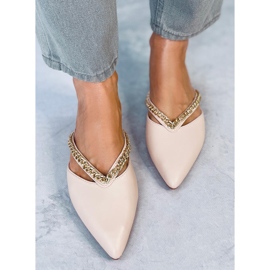 Seastar Tossut ketjulla Monata Beige 1