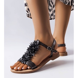 PA1 Mustat metalliset Richard sandaalit 1