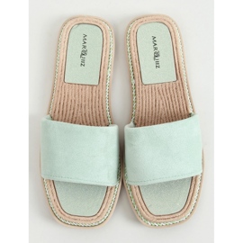 Daniels Green naisten mokkanahkaiset tossut vihreä 1