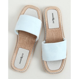 Daniels Blue naisten mokkanahkaiset tossut sininen 1