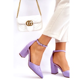 Seastar Purppuraiset Lexie mokkanahkaiset kantapääpumput violetti 3