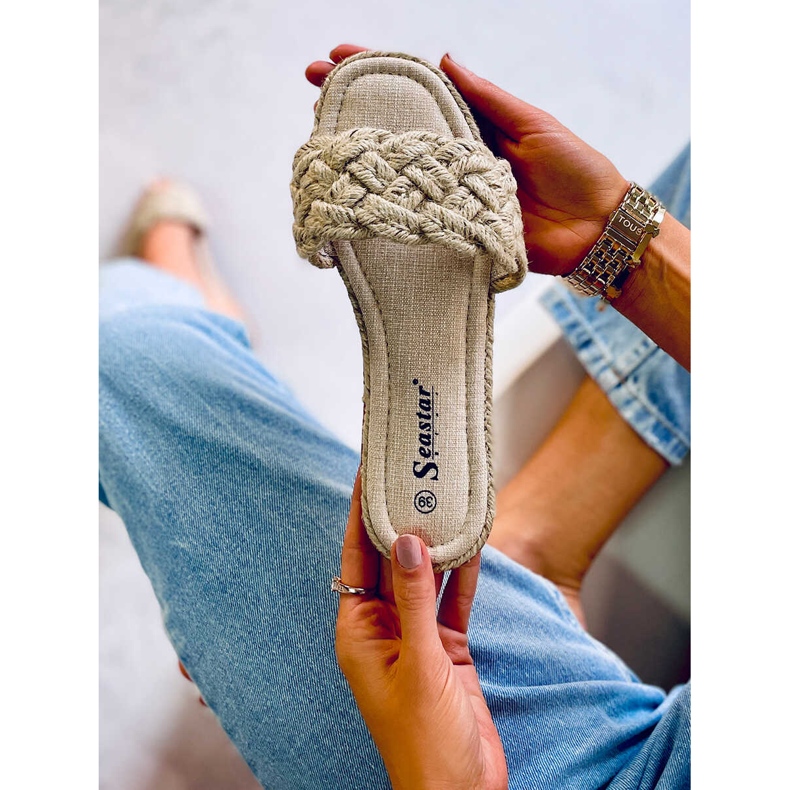 BM Erika Beige naisten string-tossut 2