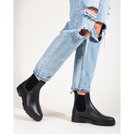 Shelovetin mustat paksupohjaiset saappaat 1