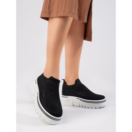 T.Sokolskin tekstiilimustat urheilukengät paksulla pohjalla 2