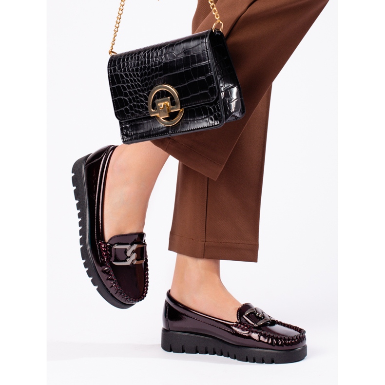 W. Potocki Lakatut naisten housut Potocki burgundia punainen 1