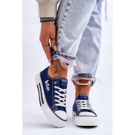 Naisten tennarit alustalla Lee Cooper LCW-23-31-1803L laivastonsininen 1