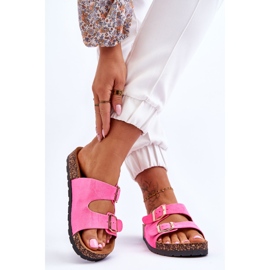 Naisten Slip-On korkkipohjat Neon Pink Cortina vaaleanpunainen 2