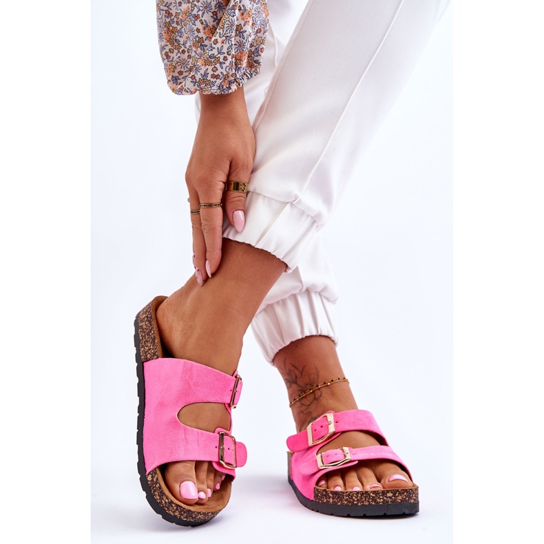 Naisten Slip-On korkkipohjat Neon Pink Cortina vaaleanpunainen 2