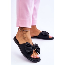 Evento Naisten tossut rusetilla, musta Becky 2