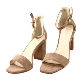 Evento Beiget korkeakorkoiset sandaalit 23SD35-5560 2