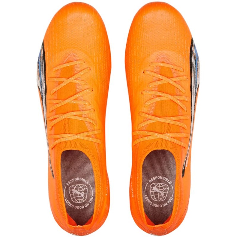 Puma Ultra Ultimate FG/AG M 107163 01 jalkapallokengät oranssi appelsiinit ja punaiset 2