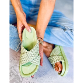 Norma Green naisten tossut vihreä 1