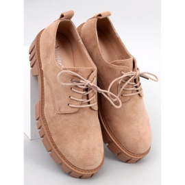 BM Amparo Khaki mokkanahkaa alustavat loaferit beige 2