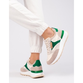 Shelovetin beigenväriset naisten korkeatasoiset urheilukengät 1