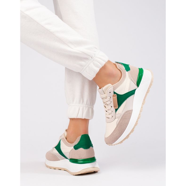 Shelovetin beigenväriset naisten korkeatasoiset urheilukengät 1