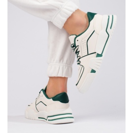 Naisten valkoiset Shelovet-lenkkarit valkoinen 2