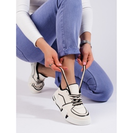 Naisten valkoiset Shelovet-lenkkarit valkoinen 1