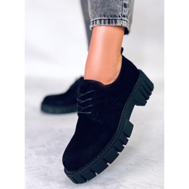 PA1 Amparo Mustat mokkanahkaiset alustaloaferit 1